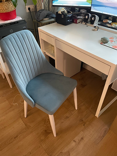 Стул на металлокаркасе Kora beige / black фото покупателя 102