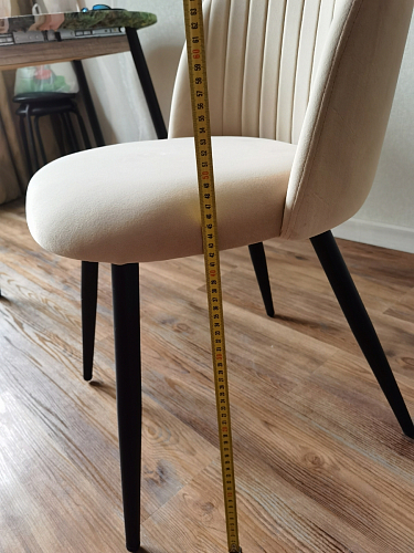 Стул на металлокаркасе Gabi latte / gold / black фото покупателя 810