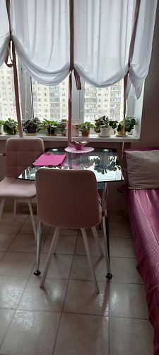 Стул на металлокаркасе Чилли синяя ткань / белый фото покупателя 326