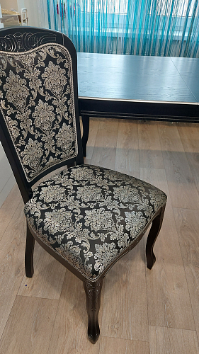 Деревянный стул Клето патина золото / ромб фото покупателя 4