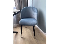 Стул на металлокаркасе Gabi 1 gray / black фото покупателя 644