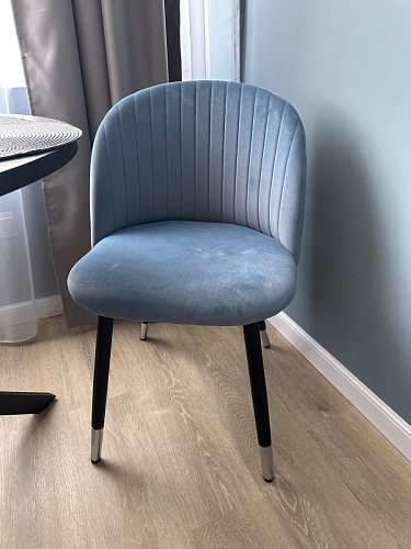 Стул на металлокаркасе Gabi 1 light purple / black фото покупателя 644