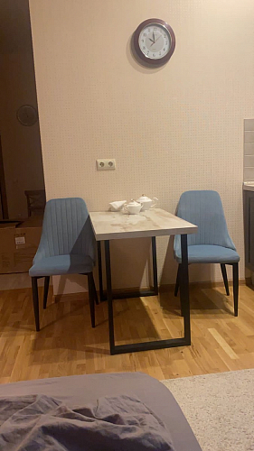 Стул на металлокаркасе Kora green / black фото покупателя 420