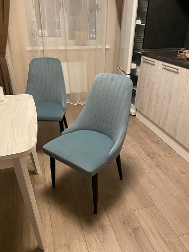 Стул на металлокаркасе Kora black / gray фото покупателя 13