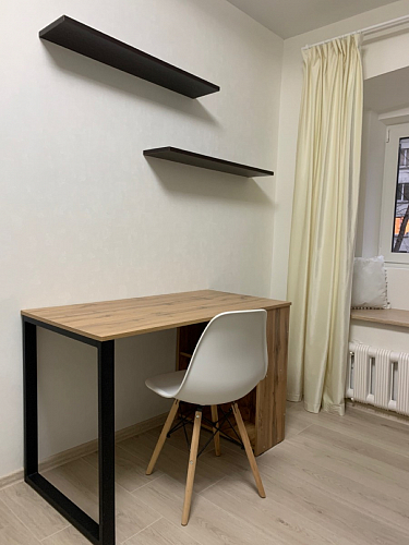 Письменный стол Битти Лофт 116х60х75 дуб вотан / белый матовый фото покупателя 93