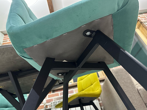 Стул на металлокаркасе Чилли синий / белый фото покупателя 1355