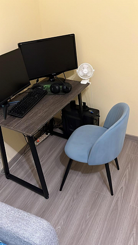 Стул на металлокаркасе Gabi latte / gold / black фото покупателя 174