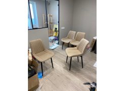 Стул на металлокаркасе Вейв светло-серый (hl 63) / 10К черный каркас фото покупателя 147