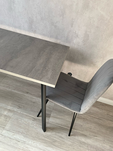 Стол Тринити Лофт 120 32 мм дуб галифакс табако / черный матовый фото покупателя 569