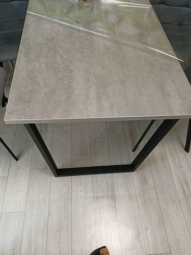 Деревянный стол Лота Лофт 120х75 белый матовый / дуб крафт золотой фото покупателя 579