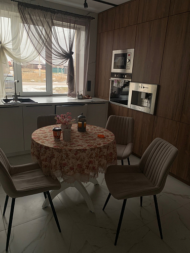 Стул на металлокаркасе Седа К латте / черный фото покупателя 273