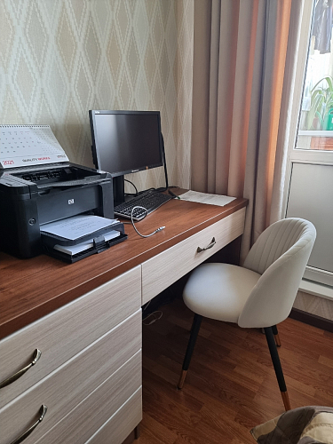 Стул на металлокаркасе Gabi 1 light blue / black / gold фото покупателя 990