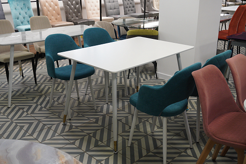 Стул на металлокаркасе Гутрид ромбы сзади капучино из шоурума 3