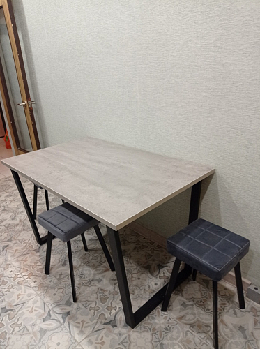 Деревянный стол Лота Лофт 120x75 дуб крафт табачный / черный матовый фото покупателя 908