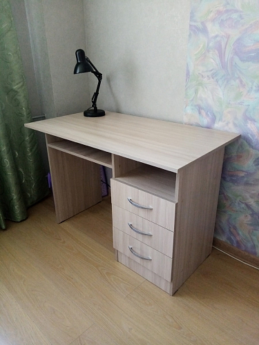 Стол письменный Бриз МДФ волна лайм / ясень светлый фото покупателя 76