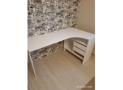 Письменный стол СПм-25 левый белый  - Уцененный экземпляр фото покупателя 24