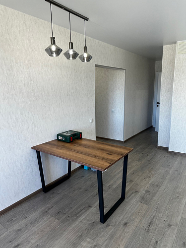 Деревянный стол Лота Лофт 120x75 дуб крафт табачный / черный матовый фото покупателя 251