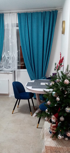 Стул на металлокаркасе Gabi 1 light blue / black / gold фото покупателя 891