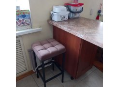 Барный стул Лофт кожзам d1 / черный матовый фото покупателя 44