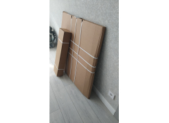 Стеклянный стол Анселм белый / черные ноги фото покупателя 1