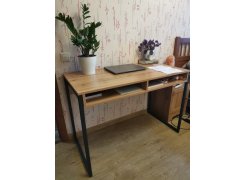 Письменный стол Леон Лофт бетон / черный матовый фото покупателя 103