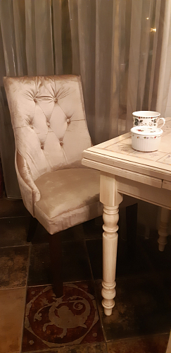 Стул Elegance dark walnut / fabric cream фото покупателя 2