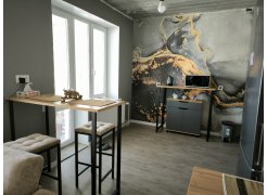 Барная стойка Дилан Лофт 120х40х90 бетон светлый фото покупателя 82