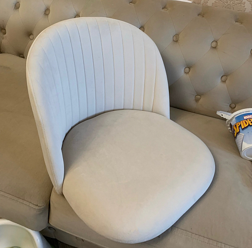 Стул на металлокаркасе Gabi dark beige / black / silver фото покупателя 753