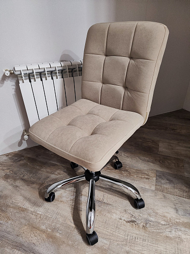 Компьютерное кресло Fiesta флок молочный 4 фото покупателя 3