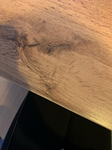 Стол Тринити Лофт 120 32 мм дуб галифакс табако / черный матовый фото покупателя 452