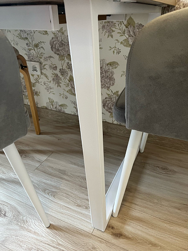 Стол Лота Лофт 120 32 мм бетон / черный матовый фото покупателя 471