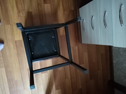 Барный стул Лофт микровелюр катания блэк / черный матовый фото покупателя 283