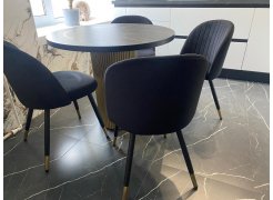 Стул на металлокаркасе Gabi 1 gray / black фото покупателя 617