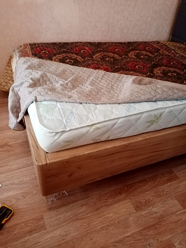 Двуспальная кровать Клауд 160х200 парящая дуб крафт золотой / антрацит фото покупателя 476