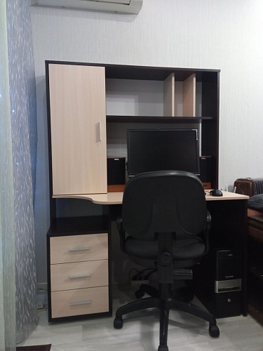 Стол компьютерный КСТ-16 бетон / белый фото покупателя 25