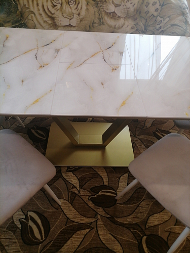 Стол на тумбе Бугун обсидиан / черный фото покупателя 20