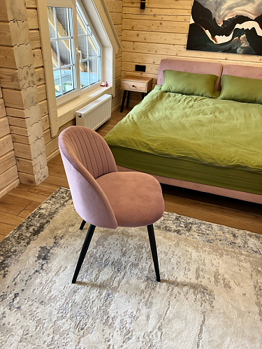 Стул на металлокаркасе Gabi 1 beige / black фото покупателя 183