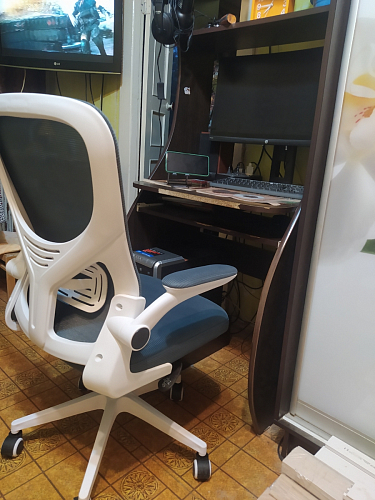 Компьютерное кресло Konfi dark gray / pink / white фото покупателя 255