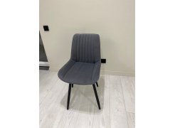 Стул на металлокаркасе Вейв светло-серый (hl 63) / 10К черный каркас фото покупателя 219