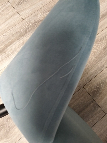 Стул на металлокаркасе Gabi 1 light blue / black / gold фото покупателя 765