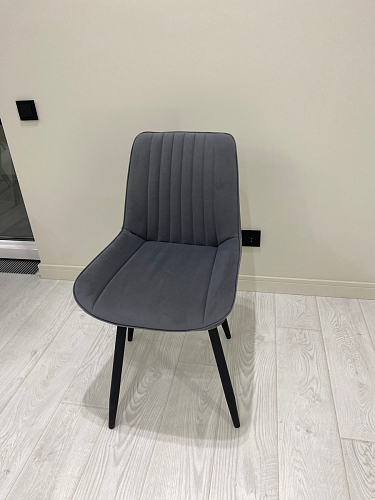 Стул на металлокаркасе Седа К латте / черный фото покупателя 219