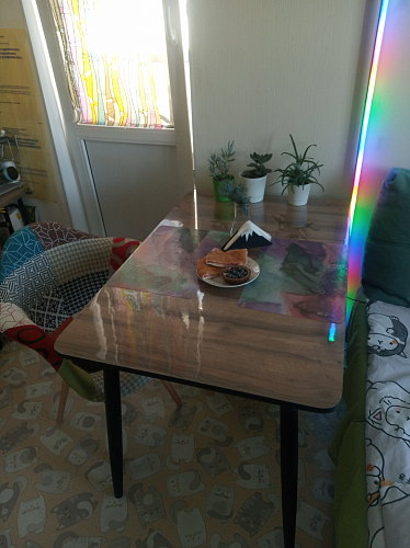 Стол Энлэй раскладной кантри 2047 / белый фото покупателя 2