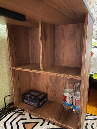 Письменный стол Битти Лофт 116х60х75 дуб делано светлый / белый матовый фото покупателя 24