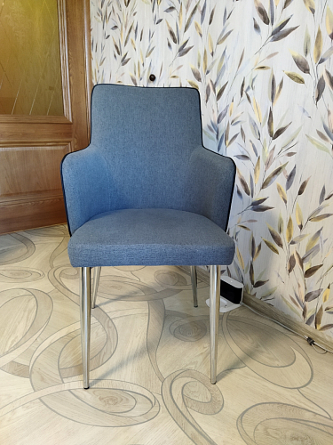 Стул на металлокаркасе Benza blue фото покупателя 3