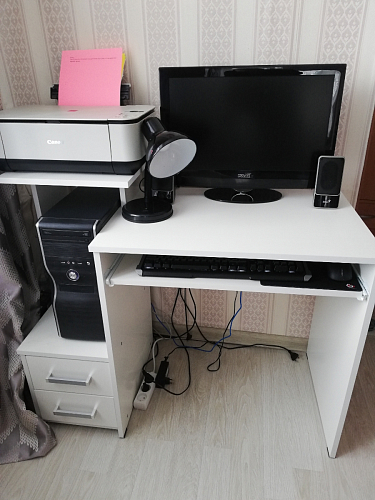 Компьютерный стол Джаз-24 левый дуб сонома фото покупателя 87