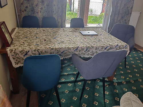 Стул на металлокаркасе Kora beige / black фото покупателя 381