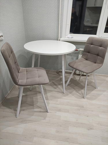 Стул на металлокаркасе Чилли К кирпичный / черный фото покупателя 373