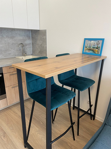 Барная стойка Дилан Лофт 120х50х90 бетон фото покупателя 211