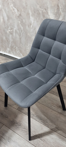 Комплект стульев Стронг 4 шт темно-серый / черный фото покупателя 402