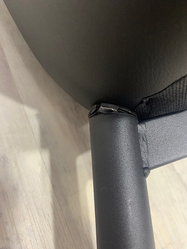 Стул на металлокаркасе Seda-1 green / black / gold фото покупателя 7